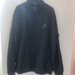 Nike Black Zip-Up Rain Coat